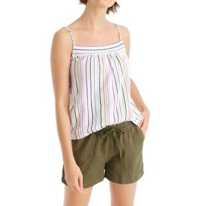 J.Crew Vintage Cotton Rainbow Lurex Striped Top